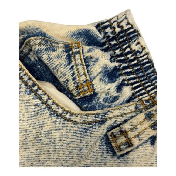 Vintage Women's 10 Short P.S. Gitano Stonewash Elastic Waist Tapered Jeans - Picture 5 of 12